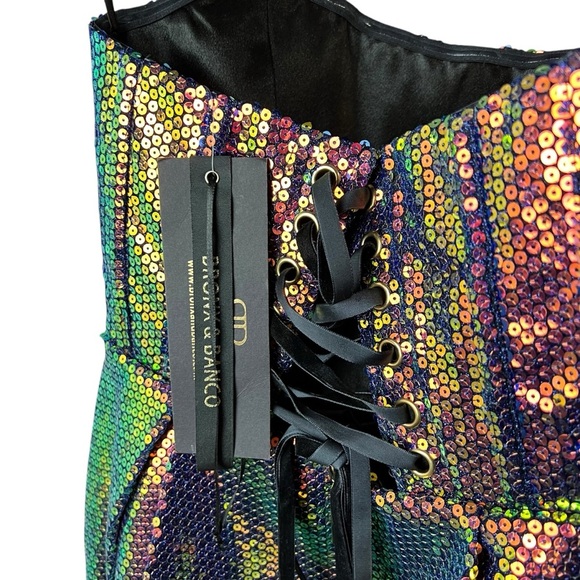 NWT Bronx & Banco Maraya Sequin Corset Mini Dress - Picture 10 of 15